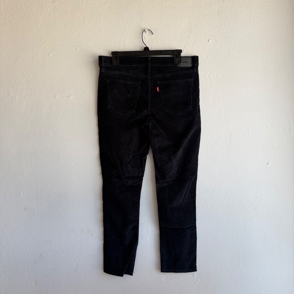 Levis 311 Shaping Skinny Corduroy Pants Black Size 31x30 High Rise - Picture 16 of 16